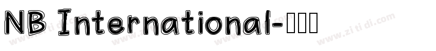 NB International字体转换